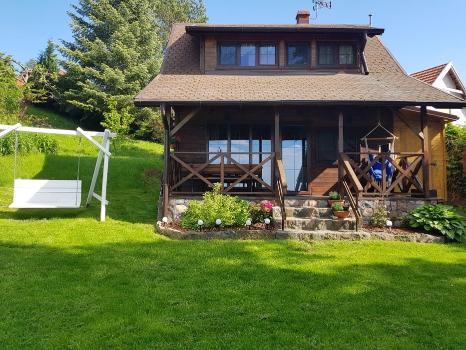 Domek 8os, całoroczny, 20m do wody sauna balia przy plaży, plac zabaw,