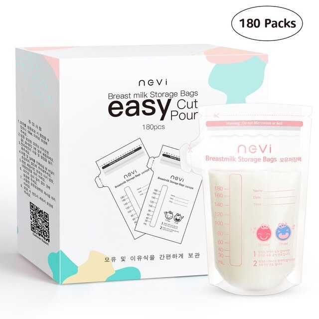 Sacos de armazenamento de leite materno 180ml