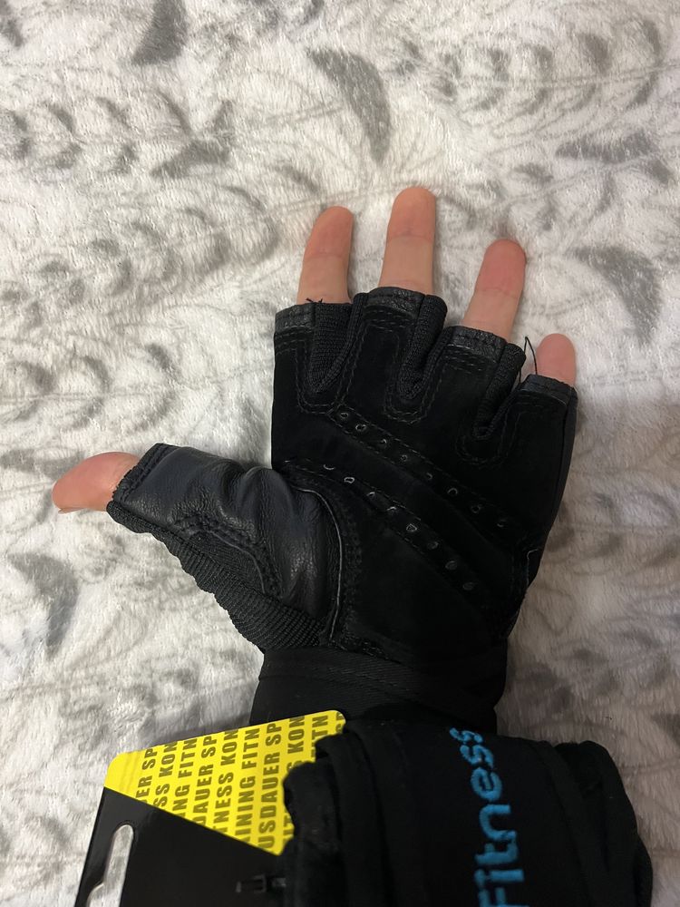 Новые спортивные перчатки, фитнес перчатки с кожей Германия