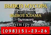 Вывоз строительного мусора в мешках вивіз сміття веток гілок трави