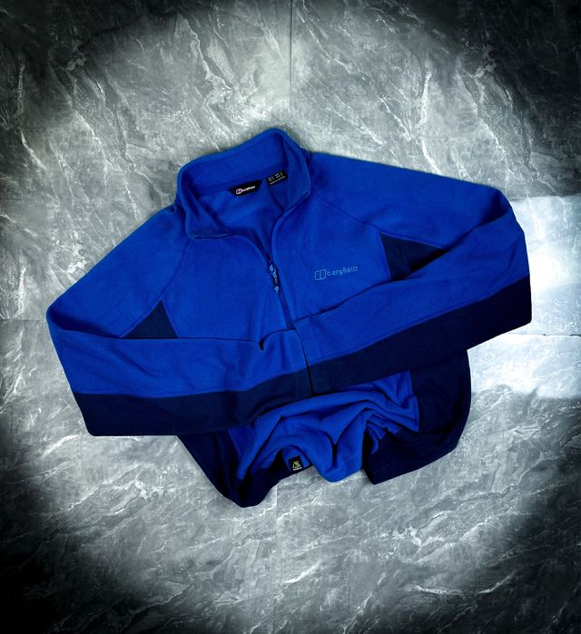 Nowa Niebieska Męska Ciepła Bluza z Polaru «Berghaus» Roz: S