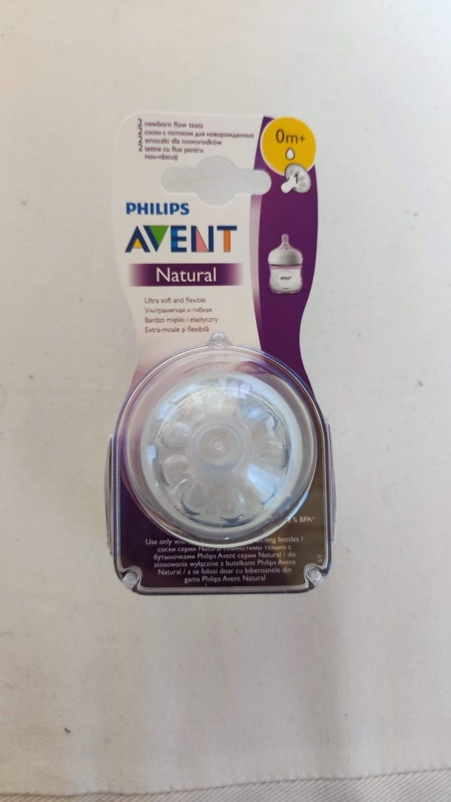 Avent Philips Smoczek Natural 0m+ 1m+ 3m+