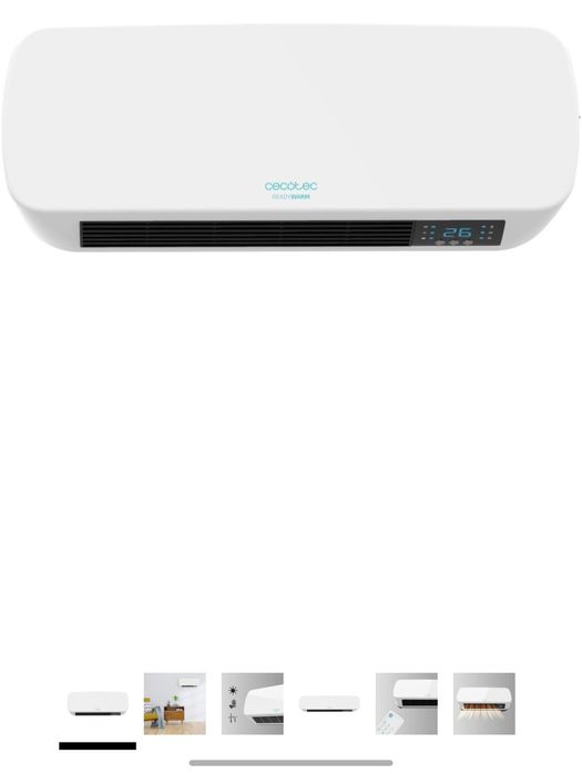 Aquecedor cerâmico de parede Cecotec Ready Warm, igual a Novo

Entrego