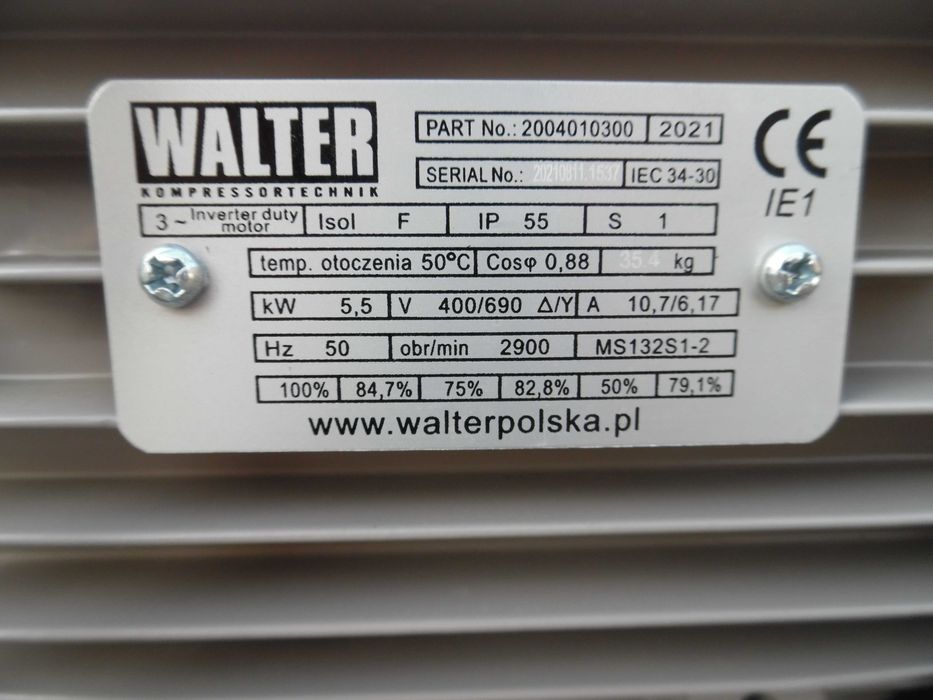 Sprężarka WALTER 500L 2022R.