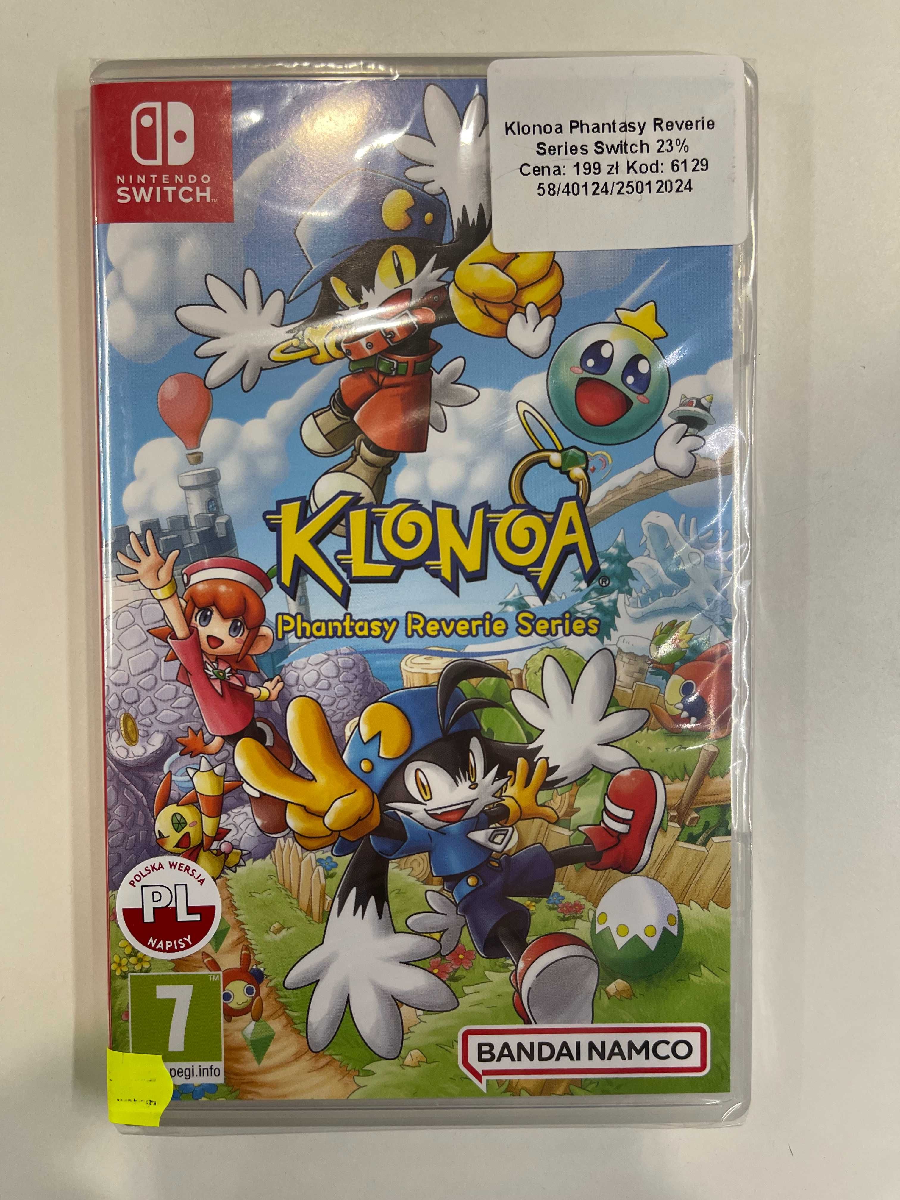 Klonoa Phantasy Reverie Series Switch Nowa