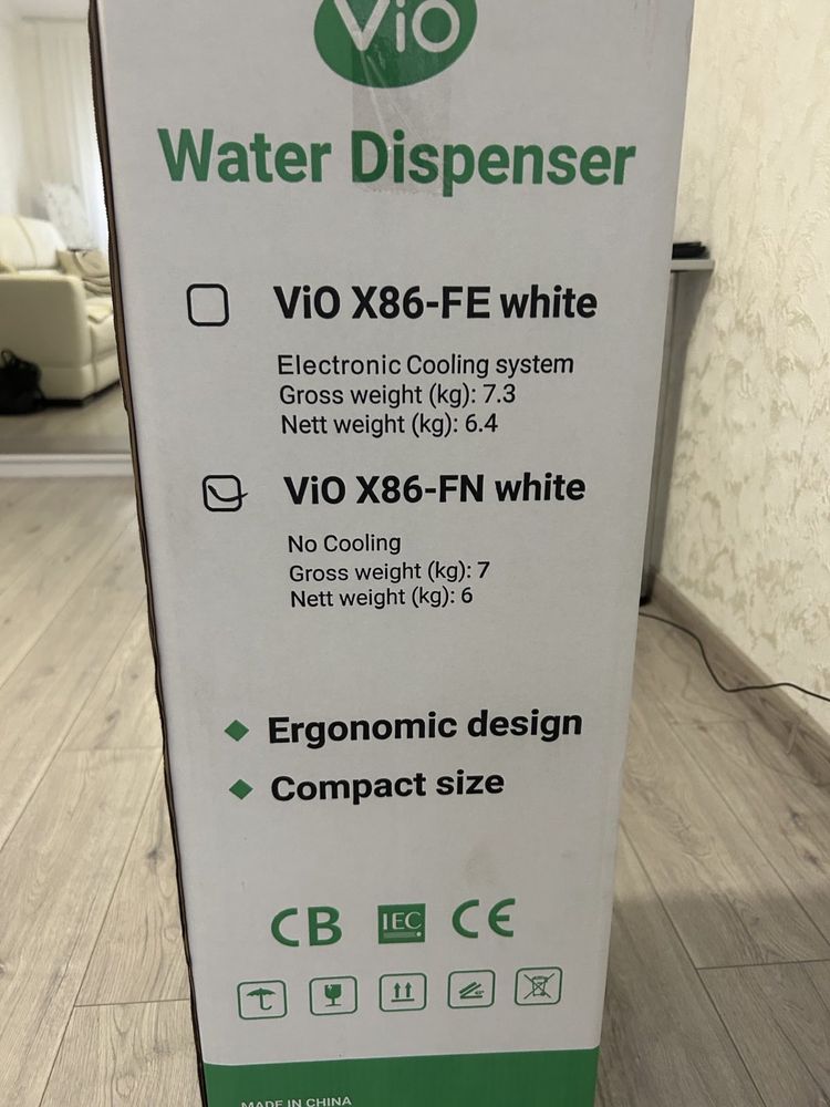 Кулер для води ViO X86-FN White (новий)