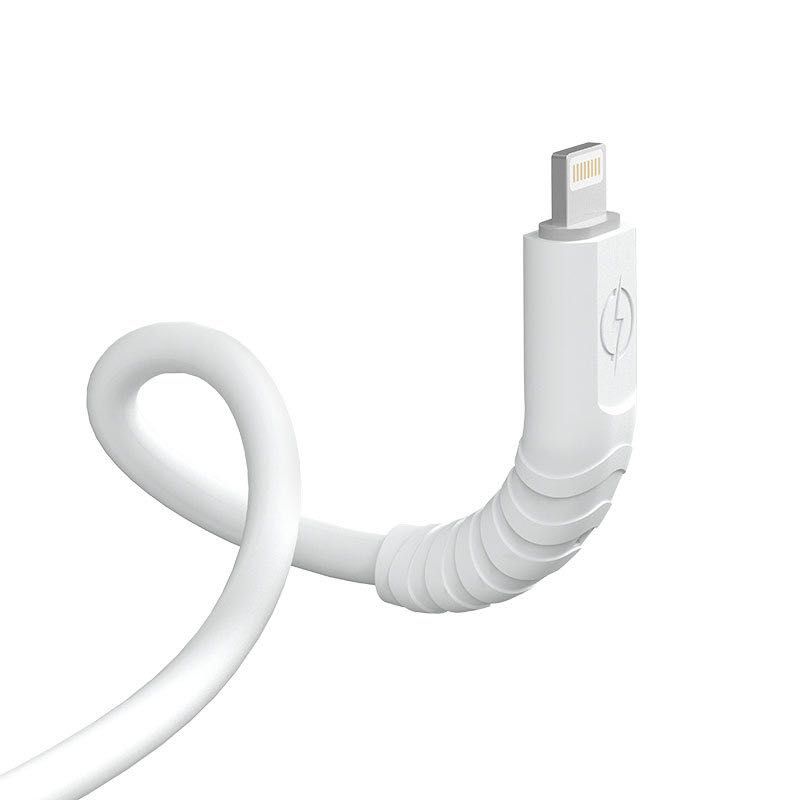 Dudao kabel, przewód USB Typ C - Lightning 6A 65W PD biały