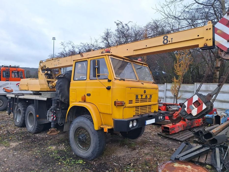 Star 266 6x6  STAR 266 Żuraw dźwig 8 TON
