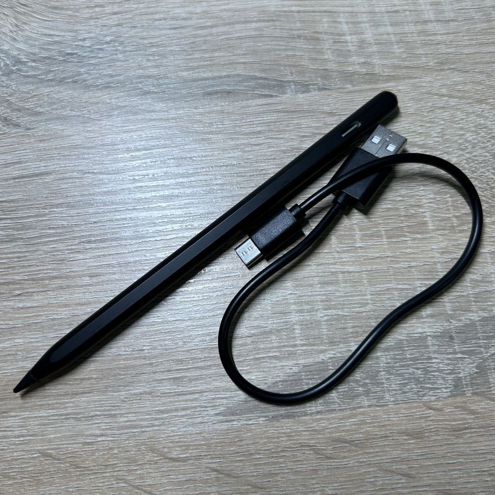 Rysik z kablem do ładowania ipad tablet czarny nie baseus apple pencil