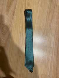 Zielony Satynowy Krawat męski