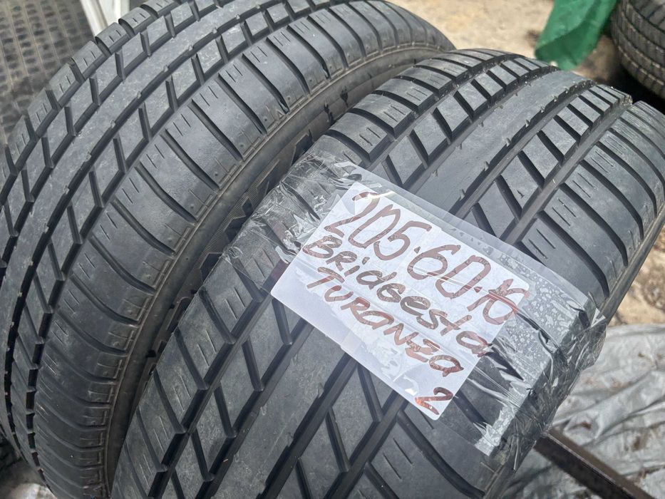 205-60-R16 BRIDGESTONE TURANZA 2штуки пара резины GERMANY 2022