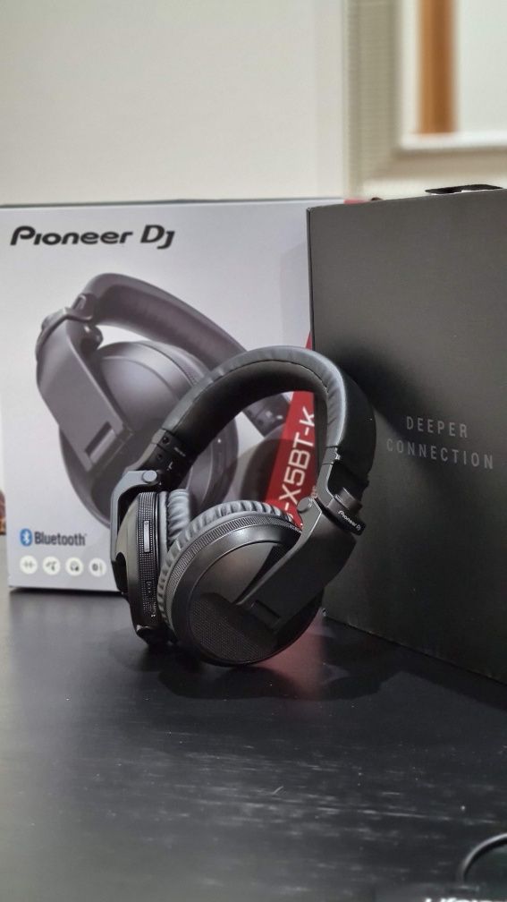 Headphones Pioner DJ HDJ-X5BT-K como novos