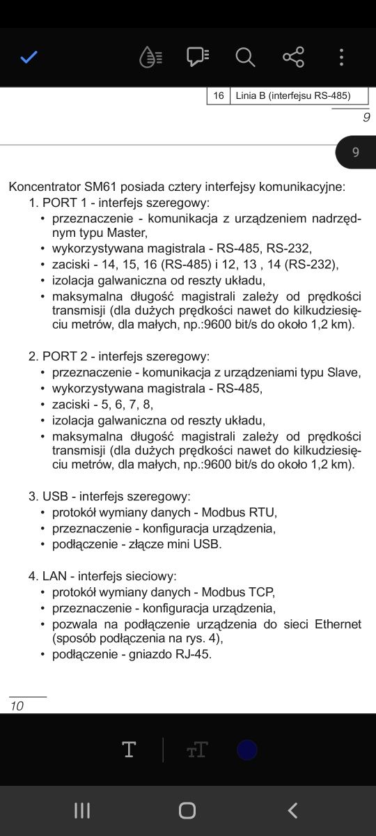 Moduł/ koncentrator zbierania danych Lumel SM61