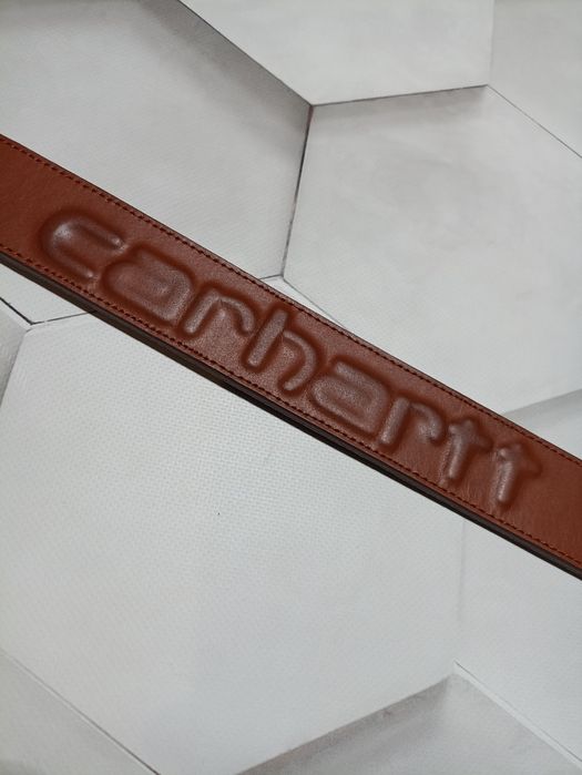 Carhartt Men's Belt with Logo Belt 4.2 Brown Polar Tommy Men's/32