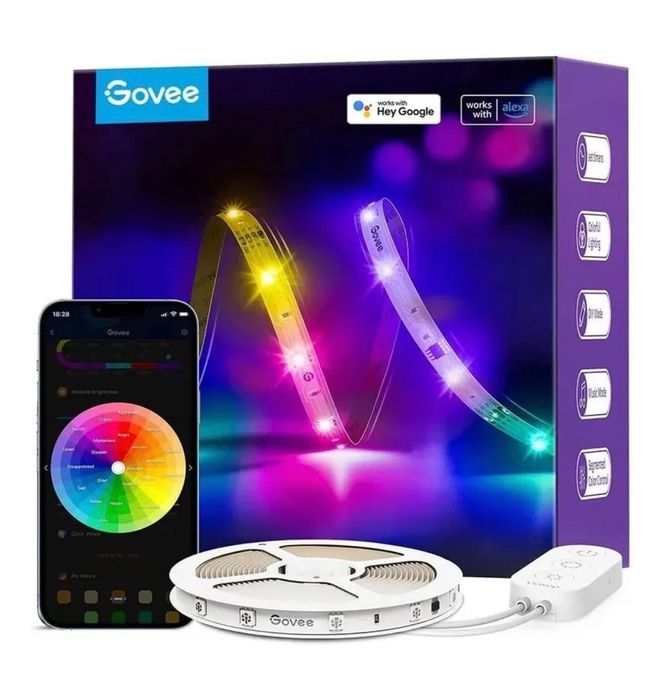Govee H619C Taśma LED Wi-Fi RGBIC (10m)