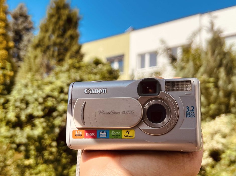 Canon Power Shot A310 Aparat cyfrowy Zestaw retro Y2K