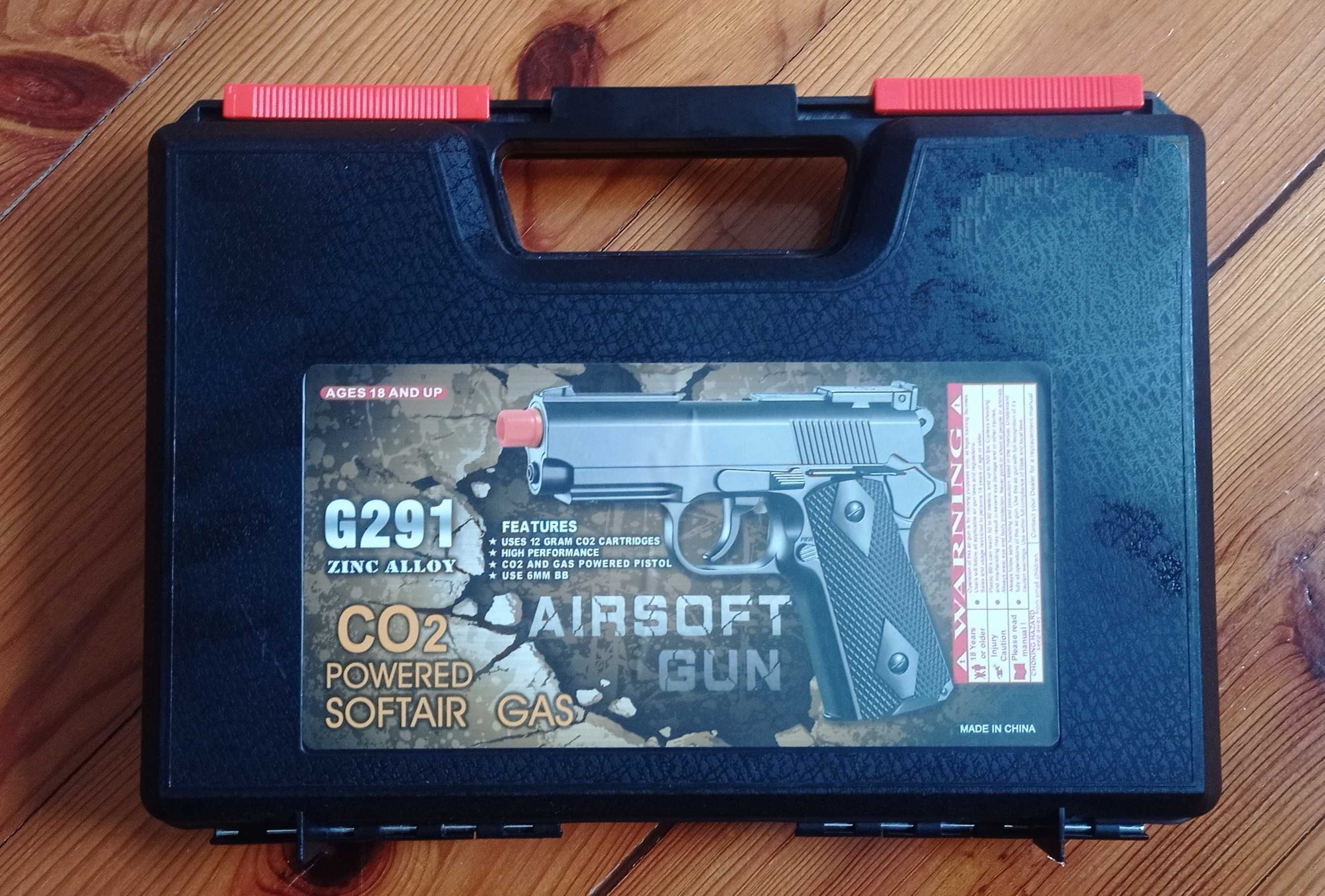Pistola CO2 s/ blowback Airsoft Novo