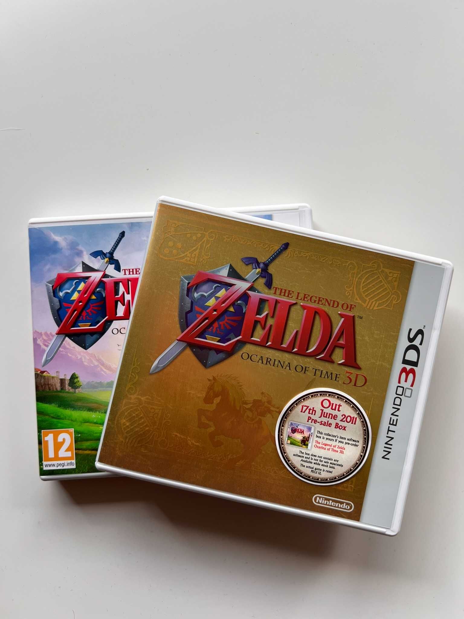 The Legend Of Zelda Ocarina Of Time 3D + Gold Box 3DS, Unikat, Ang