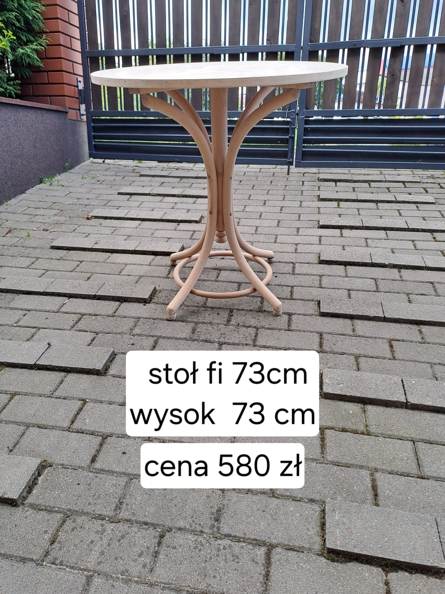Stół okrągły prl