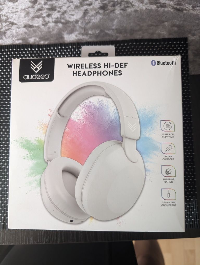 Słuchawki bezprzewodowe bluetooth z mikrofonem Audeeo model AO-WPH1-W
