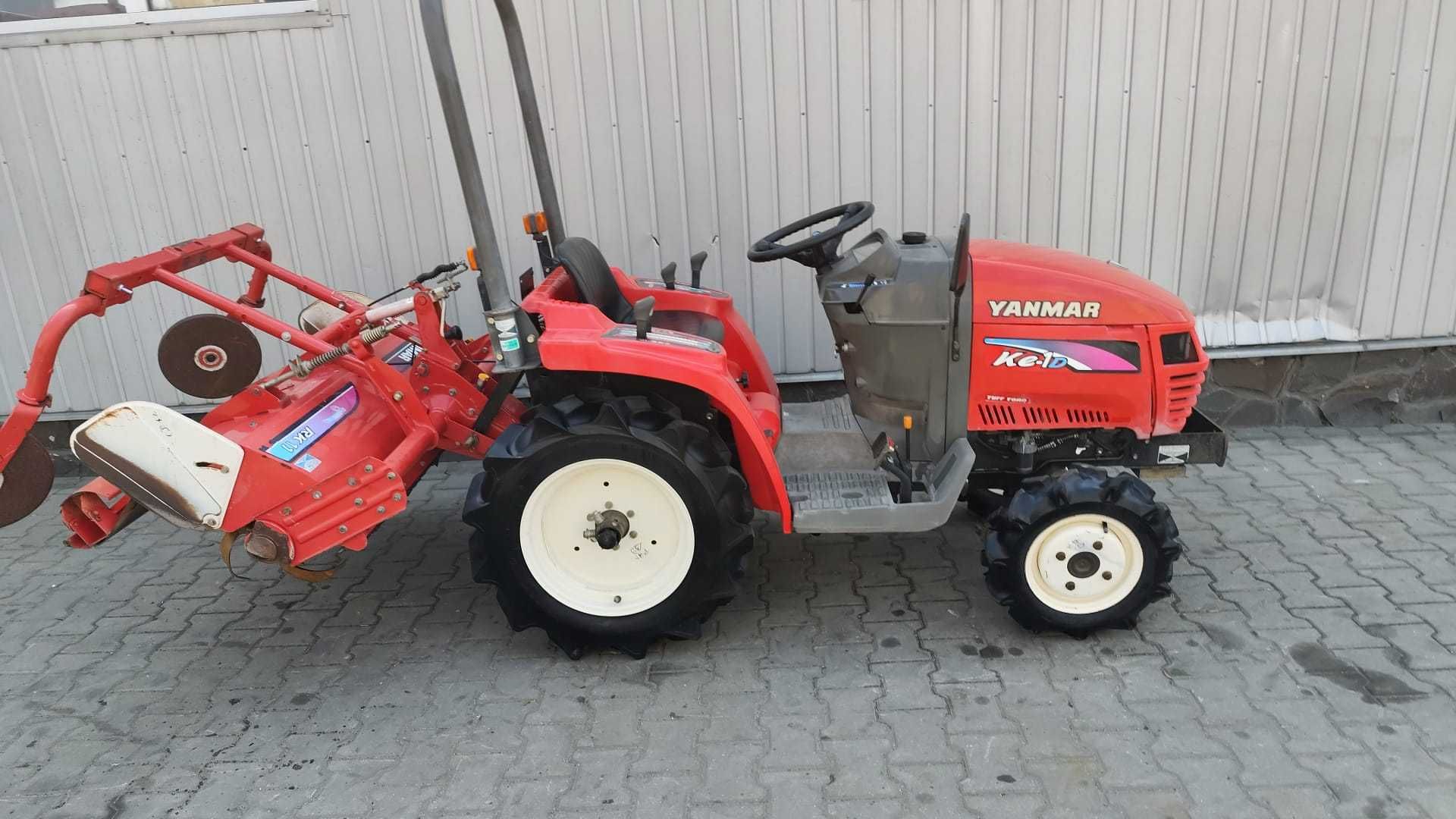 Japoński traktorek Yanmar KE 1 z glebogryzarką 4x4 12 km