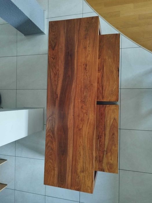 drewno egzotyczne palisander 3szt stolik stoliki kawowy lawa konsola