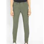 bonprix khaki spodnie narciarki z gumami zapiętki rurki 42-44