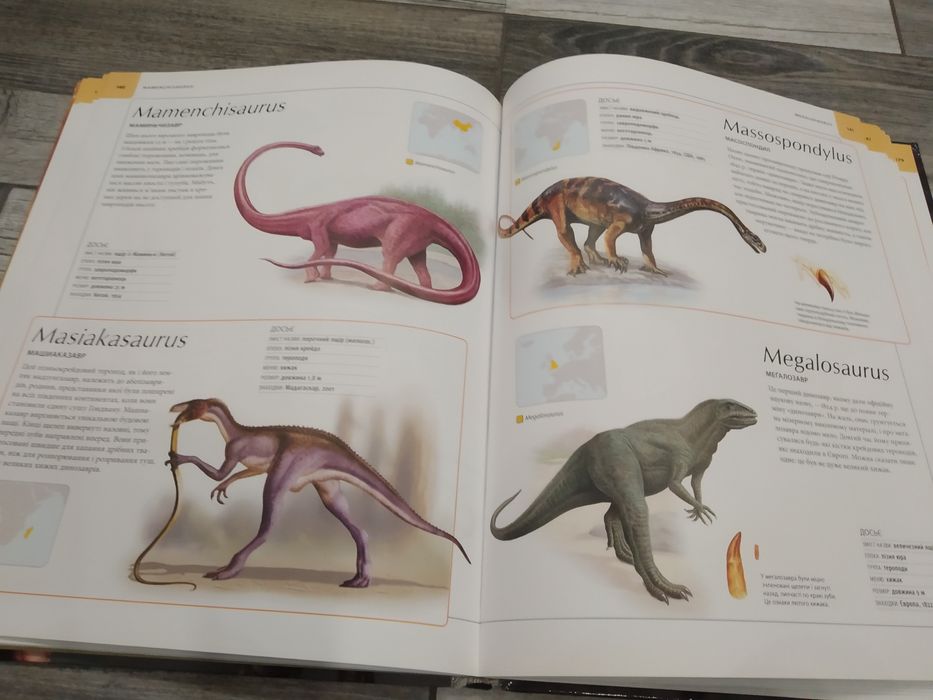 Ілюстрований атлас ," Динозаври"