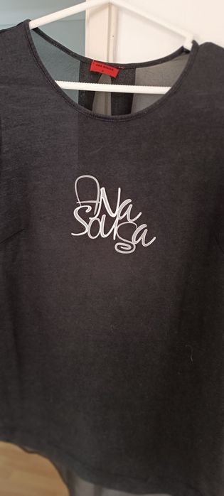 Camisola marca Ana Sousa preta transparente atrás. Tamanho S. Usada.
