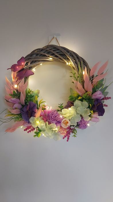 Wianek na drzwi handmade