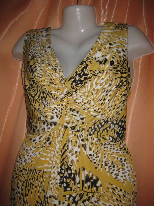 Шикарна приталена еластична сукня сарафан довга дуже великий розмір