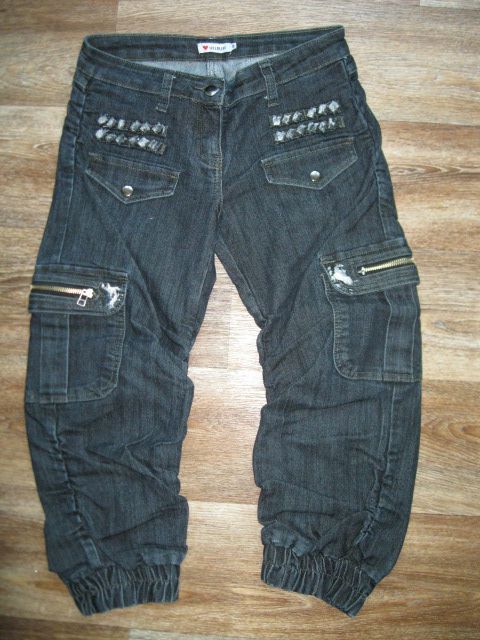 Джинсовые бриджи 46 - 48