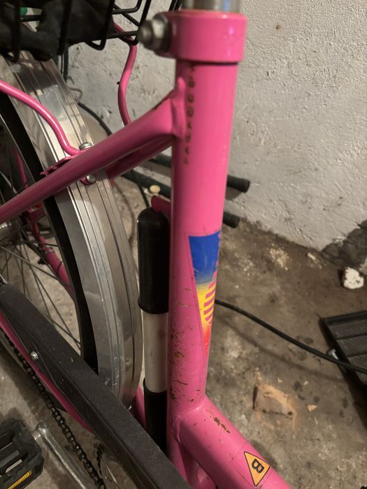 Składak Jubilat 2 różowy rower PRL