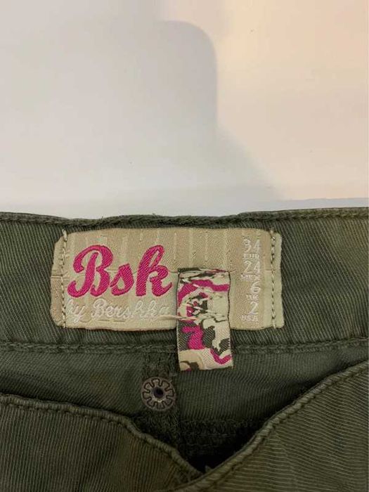 Rybaczki Bershka 34 (XS) khaki spodnie 3/4