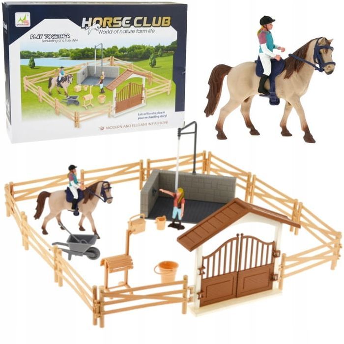 Zestaw Zagroda Dla Koni Figurki Boks Konik Stadnina -Superzabaweczki-
