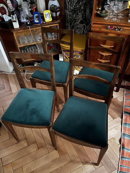 Stół z krzesłami ART DECO lata 60