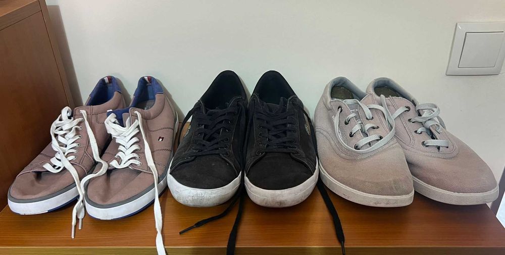 Pack 3 Ténis Homem 42/43 + 1 Par de Oferta