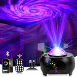 URAQT Lampa LED projektor Starry Sky, lampka nocna z pilotem projektor