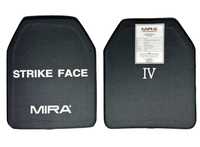 Бронепластина захисту 6 клас ДСТУ MIRA Strike Face Level 4 (IV) Чорний