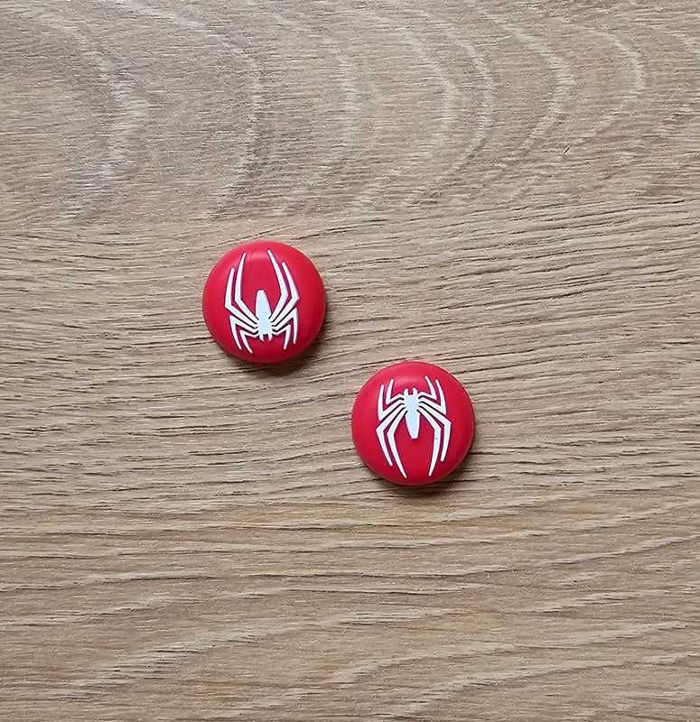 Antypoślizgowe gumki nakładki kontroler Playstation Xbox Spiderman Red