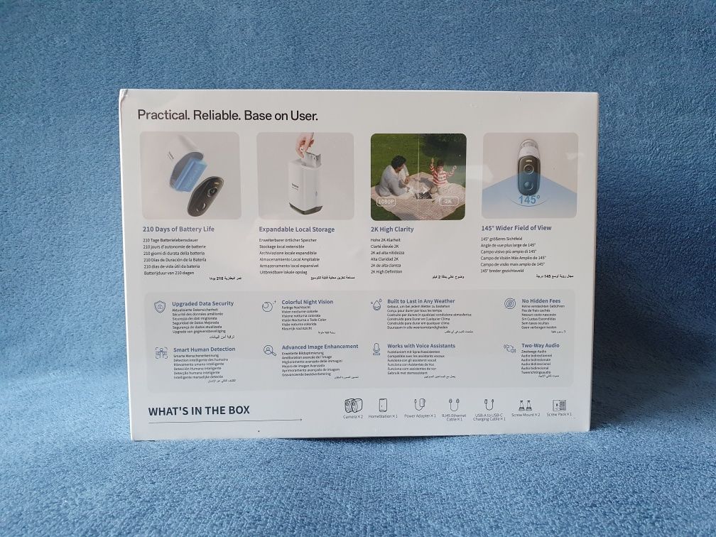 Nowy Zestaw Monitoring Baseus N1 Outdoor Security Camera 2K IP67 ŁÓDŹ