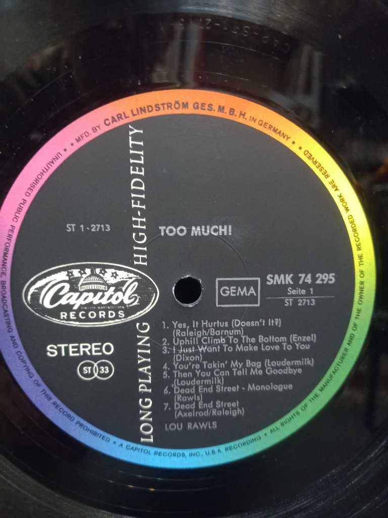 Lou Rawls – Too Much! Płyta winylowa, soul