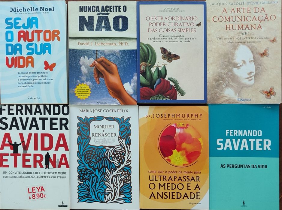 Diversos Livros de Desenvolvimento Pessoal  (preço por unidade)
