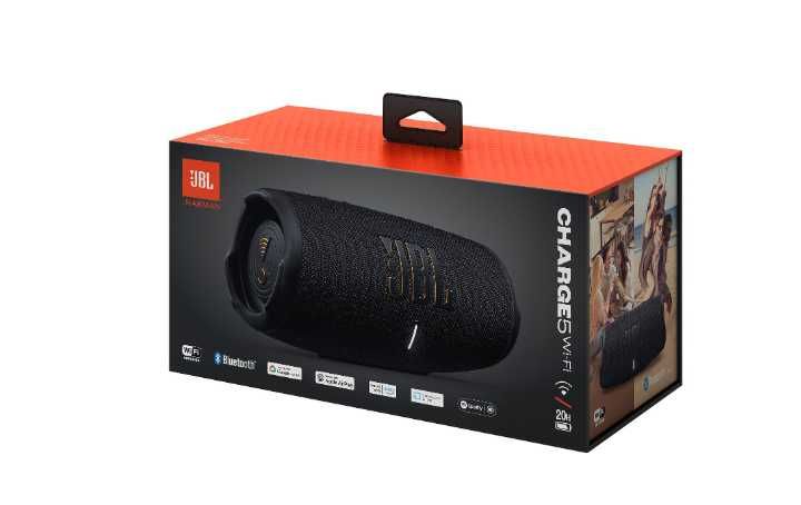 Акустическая система JBL Charge 5 Wi-Fi Black (новая,гаранти 12м)