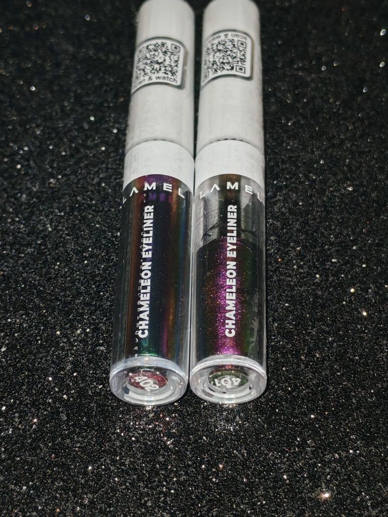 Zestaw kosmetyków Lamel eyeliner duochrome glitter brokat kredki cień