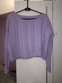 Liliowy sweter/ sweterek