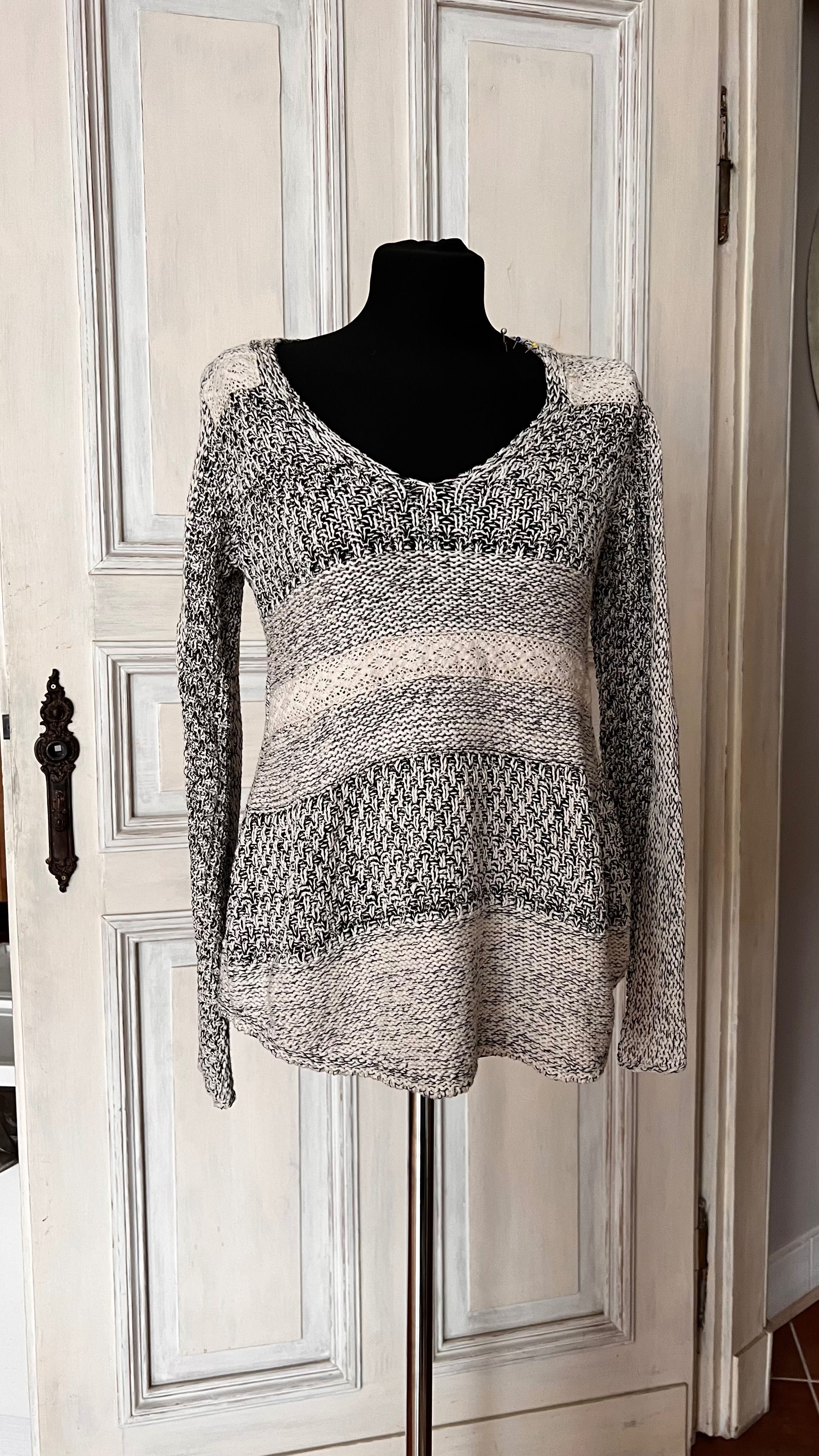 Zara S bawełniany sweter