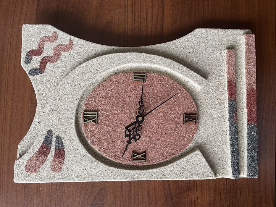 Zegar scienny imitacja piasku