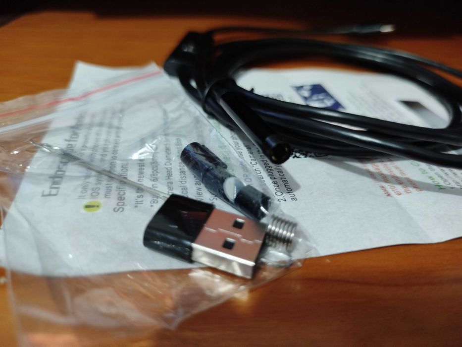 Camera endoscópica 7mm spycam para tlm android OTG e PC - Aceito troca