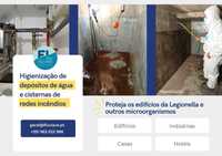 Higienização e Reparação de Tanques, Depósitos Cisternas de água